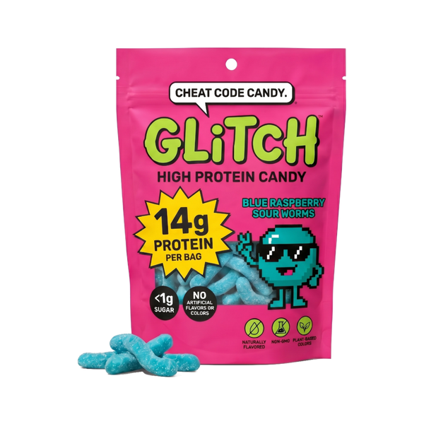 Blue Raspberry Sour Worms
